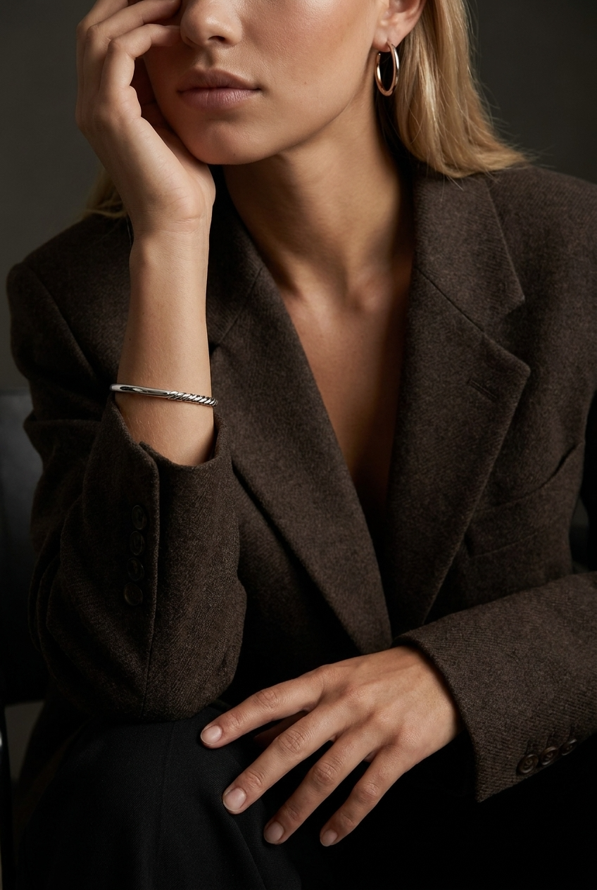 Alannah Bangle Silver