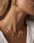 Annabelle Pearl Necklace Gold