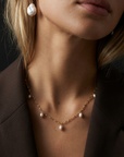 Annabelle Pearl Necklace Gold