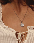 Aquarius Coin Necklace Gold Silver