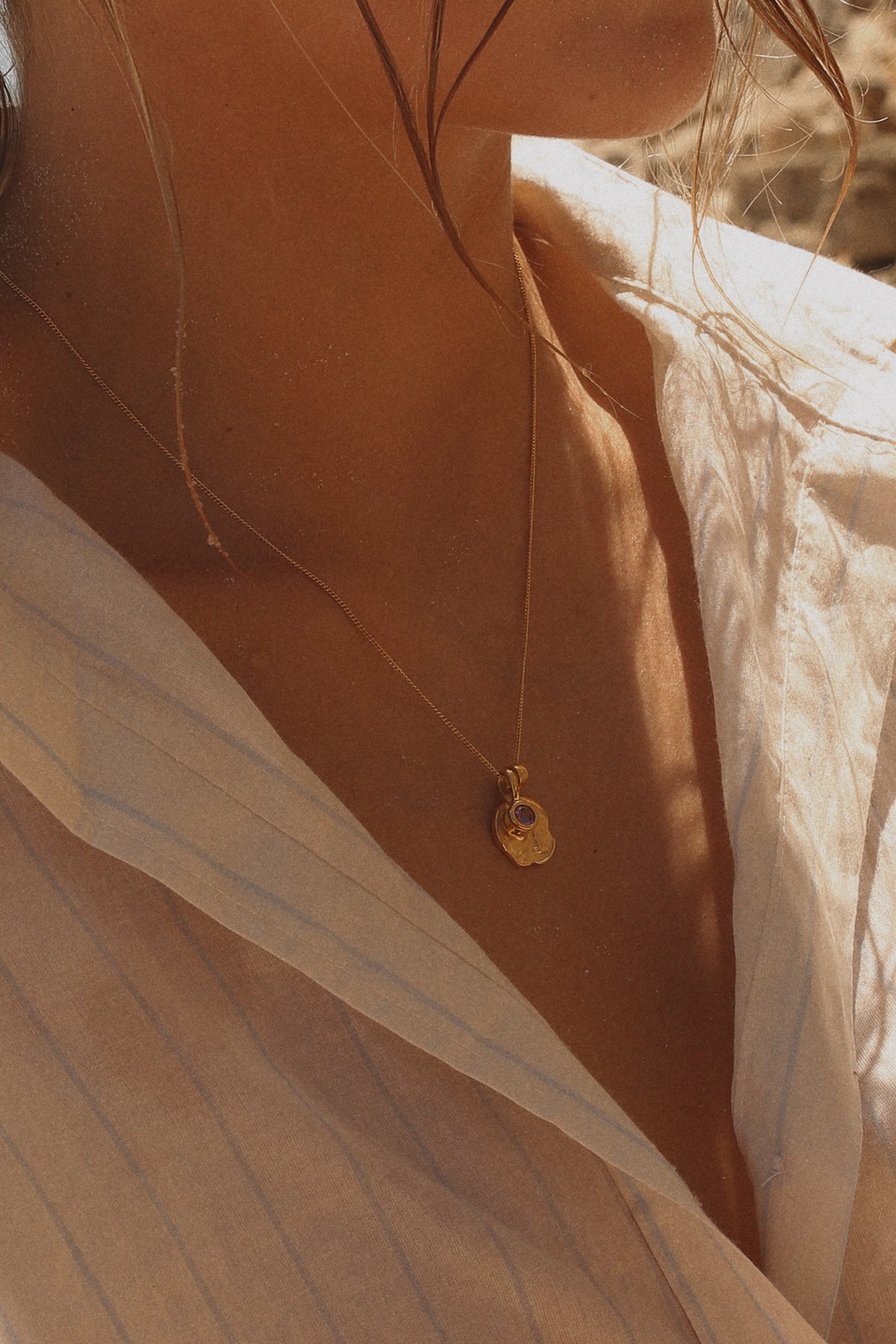 Aquarius Coin Necklace With Your Birthstone Gold