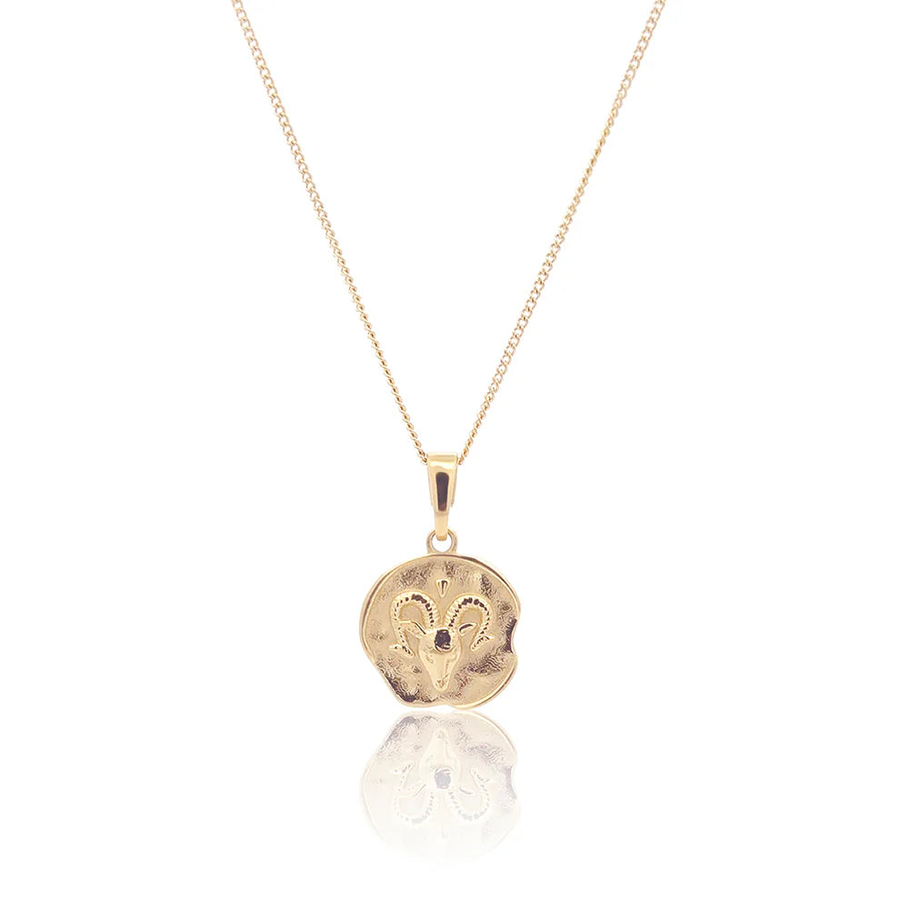 Petite Initial &amp; Zodiac Stack Gold
