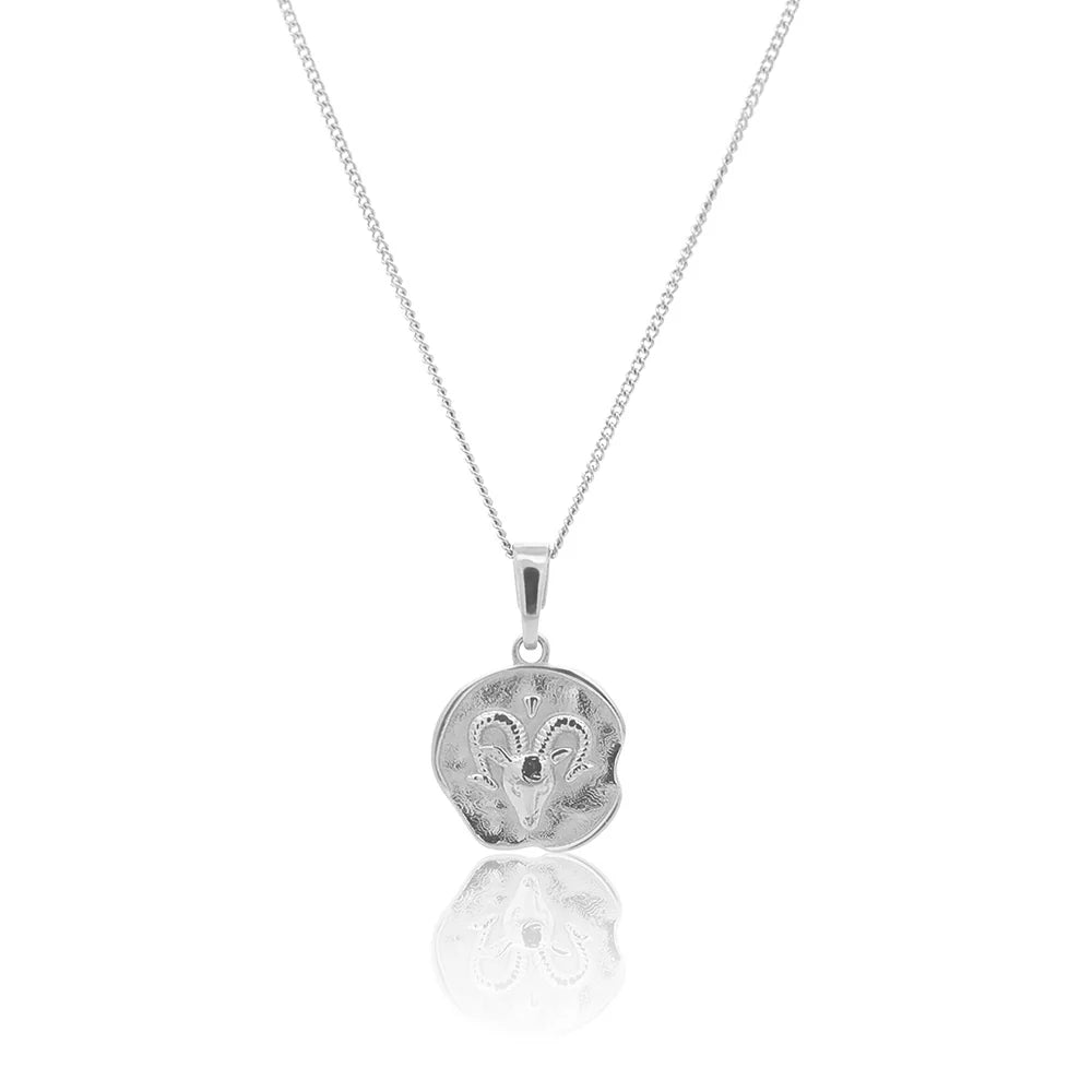 Petite Initial &amp; Zodiac Stack Silver