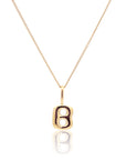 Initial Necklace Bubble Gold