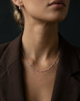 Petite Ball Chain Necklace Silver