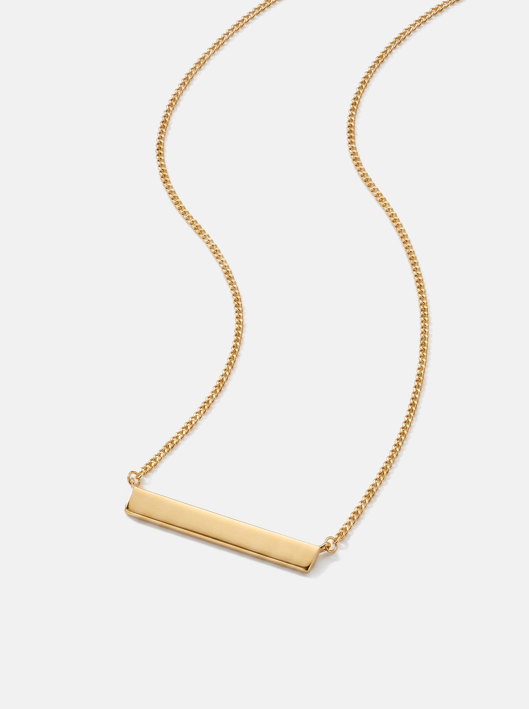 Bar Necklace Gold