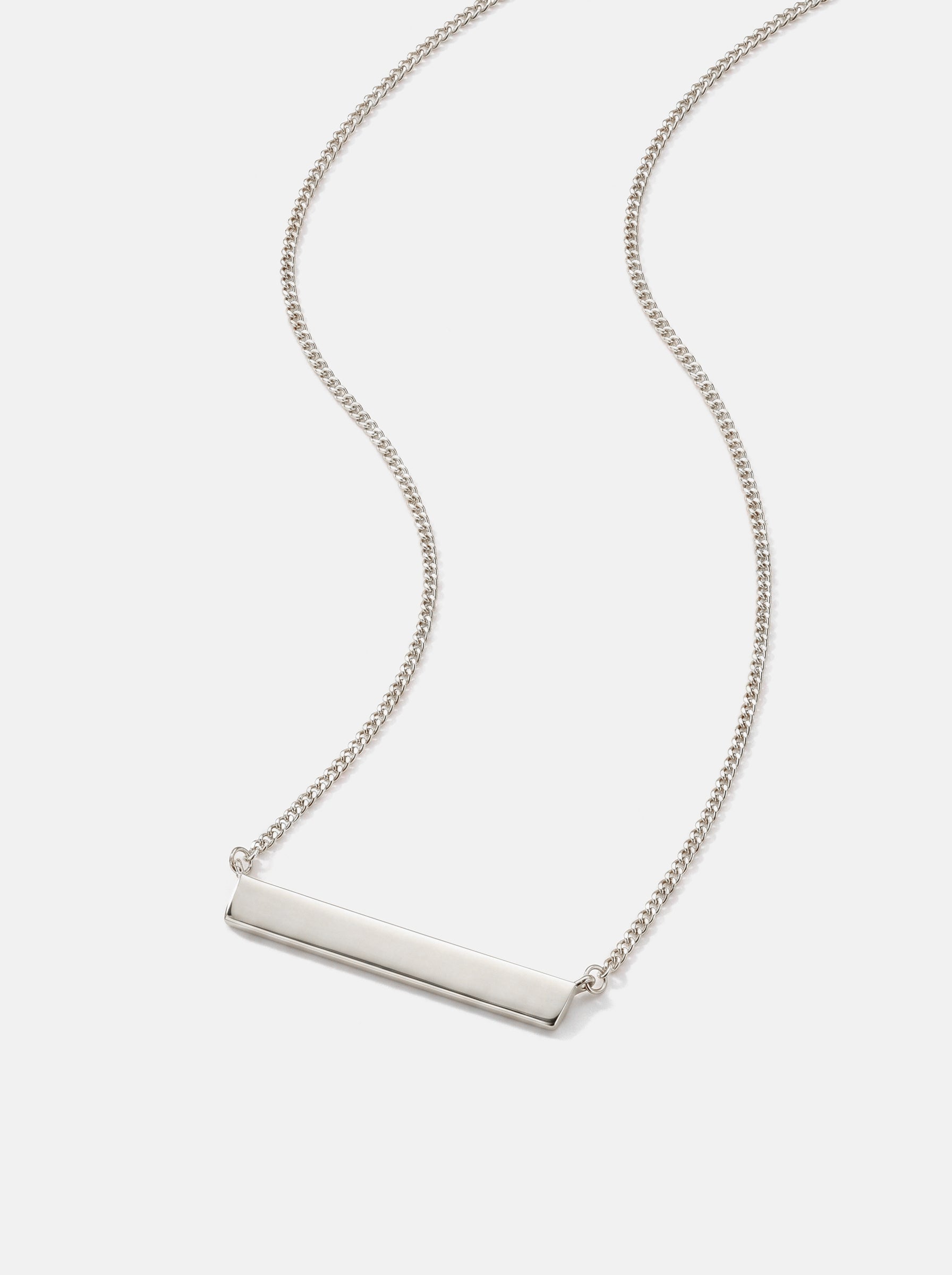 Bar Necklace Silver