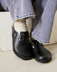 Boston Smooth Leather Black Narrow