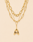 Bubble Initial Stack Gold