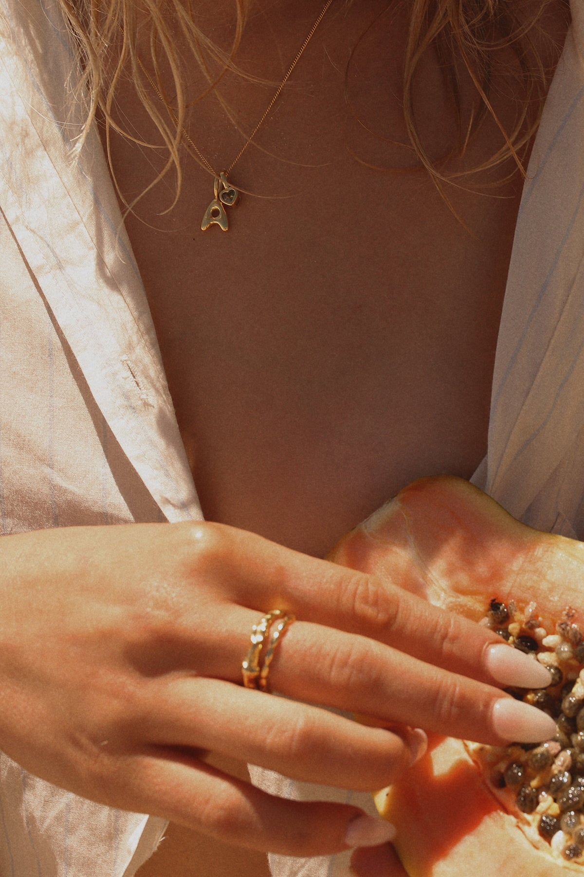 Initial Necklace Bubble With Your Birthstone