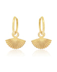 Odette Fan Earrings Gold