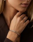 Camille Twist Bangle Silver