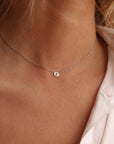 Petite Cancer Choker Necklace Silver
