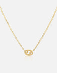Petite Cancer Choker Necklace Gold