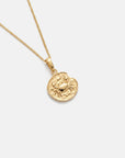 Cancer Coin Necklace Gold