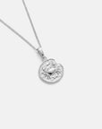 Cancer Coin Necklace Silver