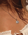 Capricorn Coin Necklace Silver