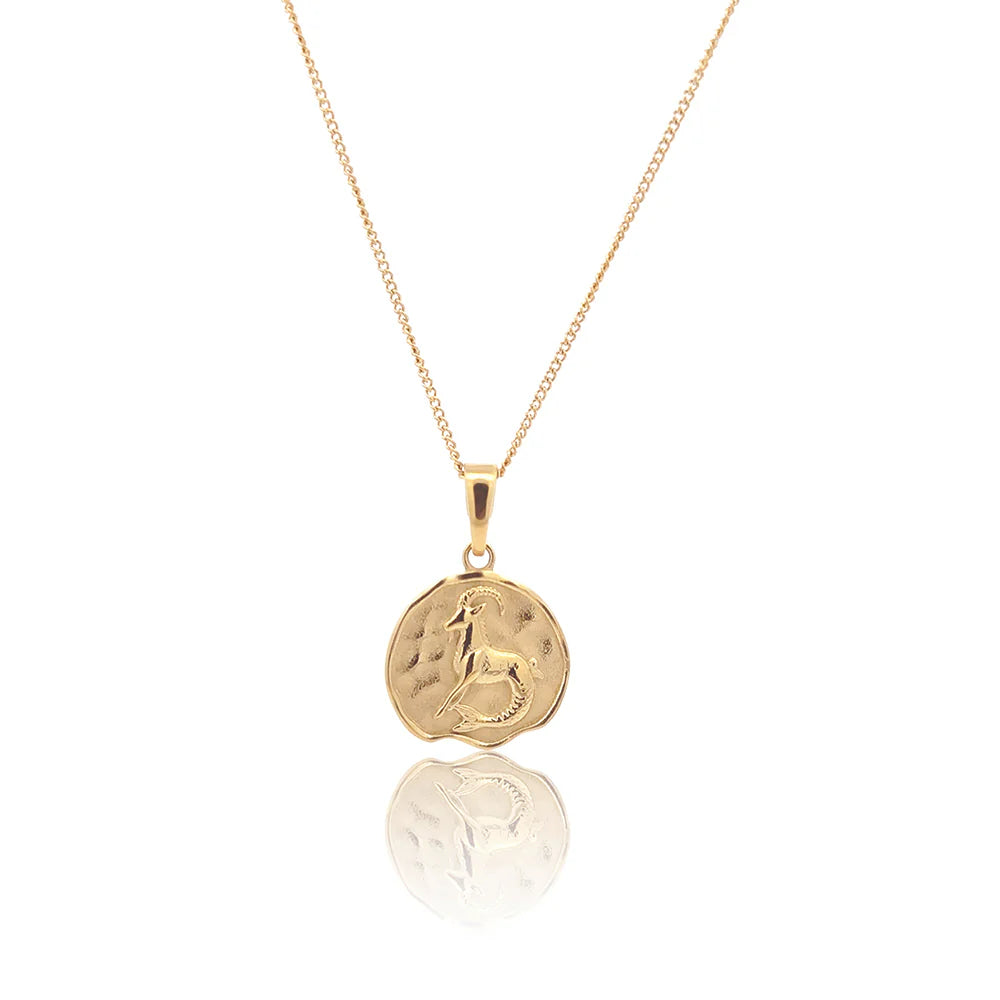 Petite Initial &amp; Zodiac Stack Gold