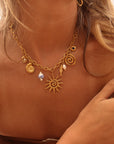 Portofino Charm Necklace Gold