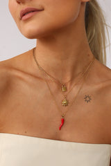 Choose Your Muse Necklace Lock Gold