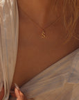 Initial Necklace Classic Gold