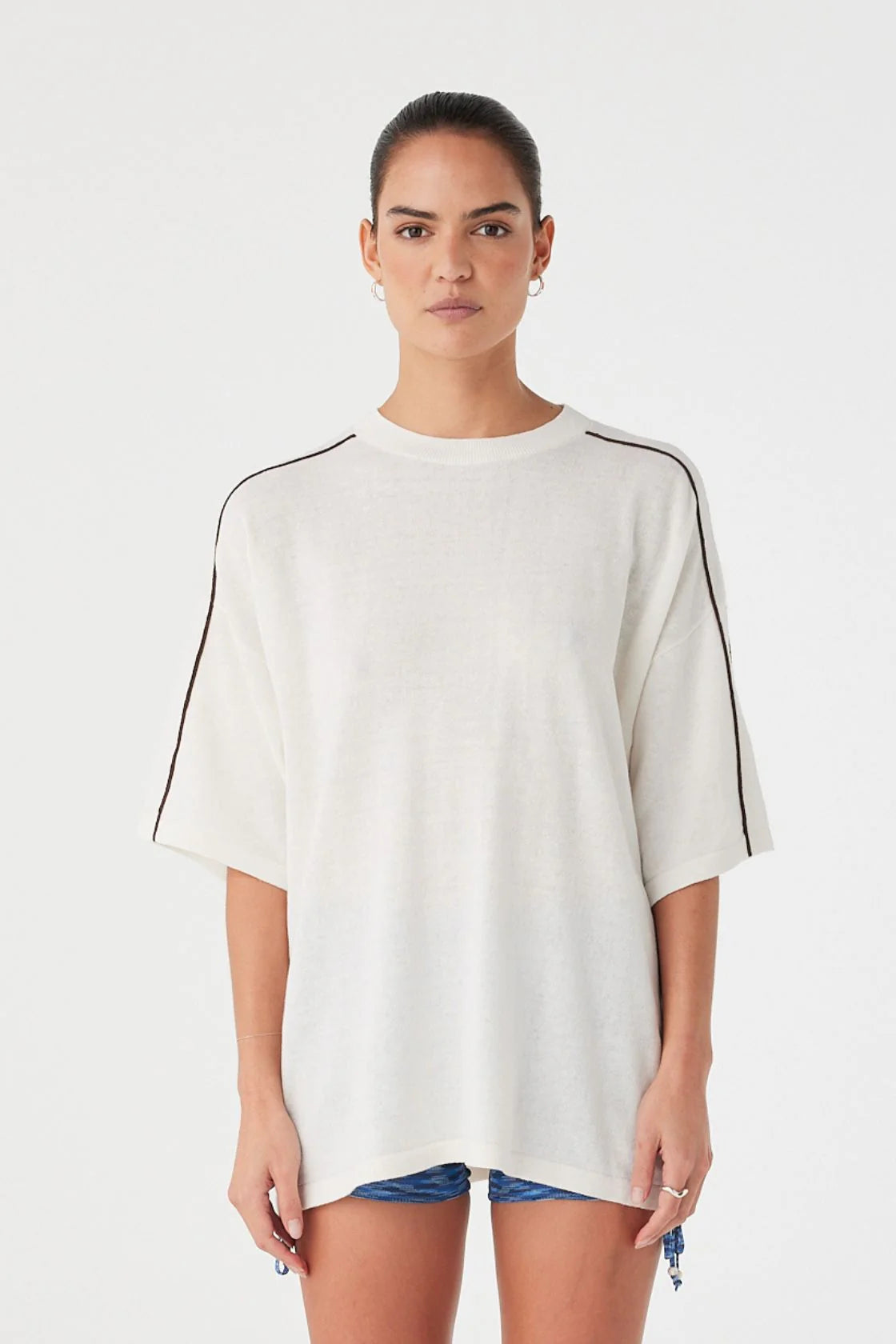 Pippa Oversized Tee Cream