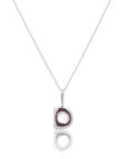 Initial Necklace Bubble Silver