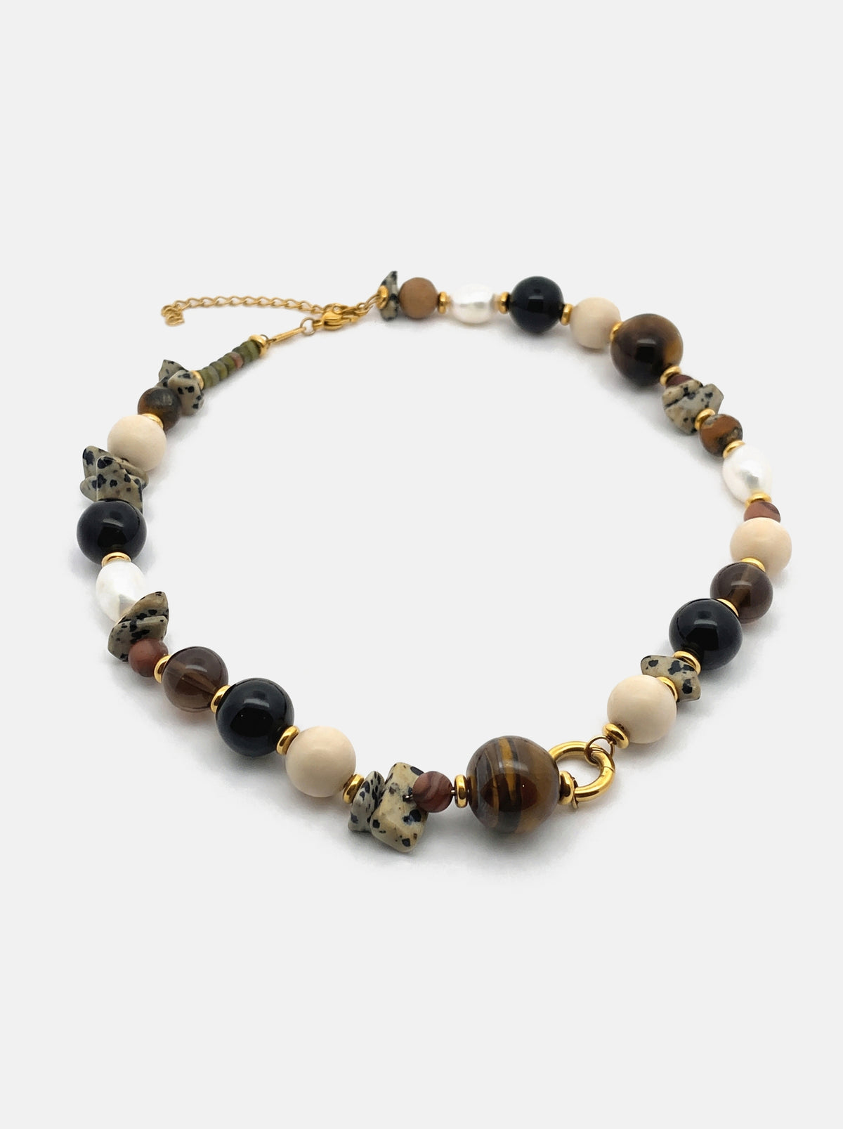 Drift Stone Necklace Gold