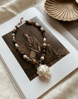 Drift Stone Necklace Gold