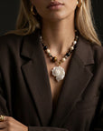 Drift Stone Necklace Gold