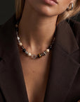 Drift Stone Necklace Silver