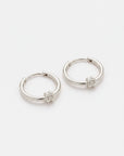 Elodie Hoop Earrings Silver