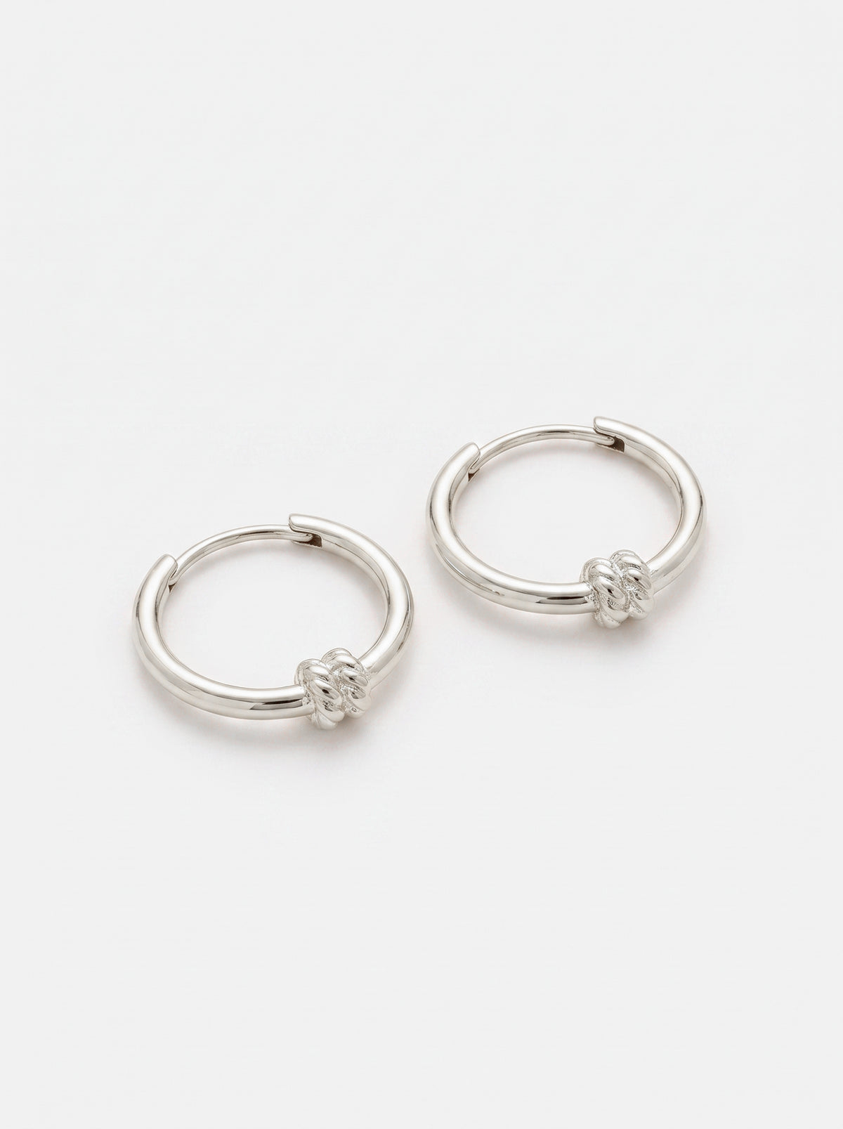 Elodie Hoop Earrings Silver