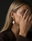Esme Pearl Earrings Gold