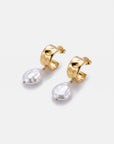 Esme Pearl Earrings Gold