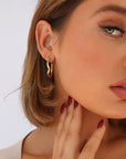 Esmeralda Hoop Earrings