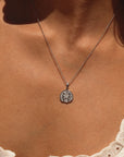 Gemini Coin Necklace Silver