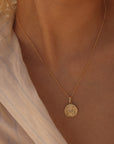 Gemini Coin Necklace Gold