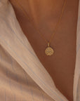 Gemini Coin Necklace Gold
