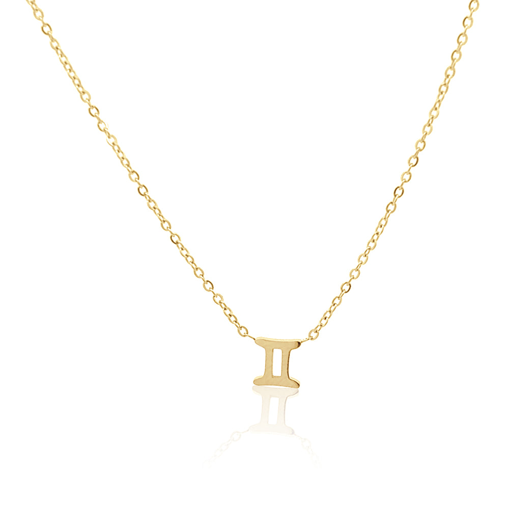 Petite Gemini Choker Necklace Gold