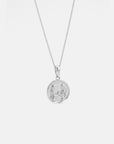 Gemini Coin Necklace Silver