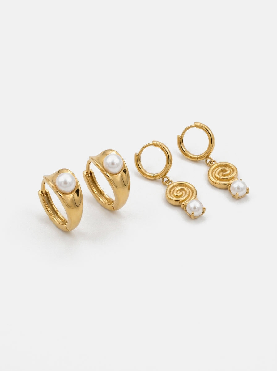 Hazel &amp; Mae Earring Stack Gold