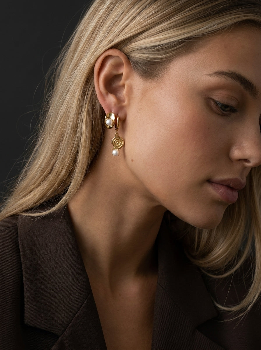 Hazel &amp; Mae Earring Stack Gold