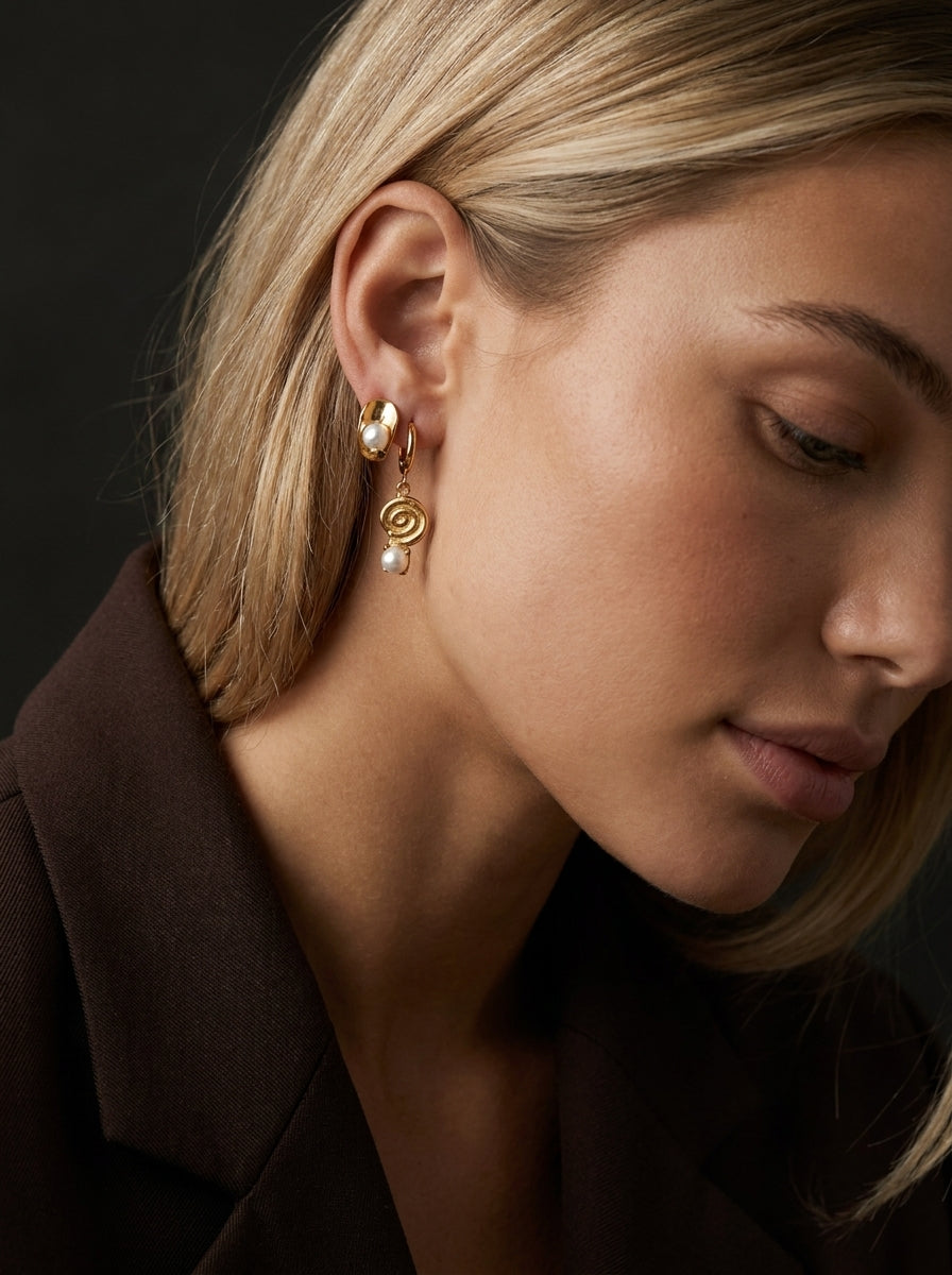 Hazel &amp; Mae Earring Stack Gold