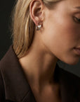 Hazel Pearl Earrings Silver