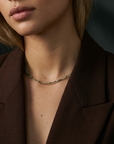 Indian Agate Petite Choker Silver