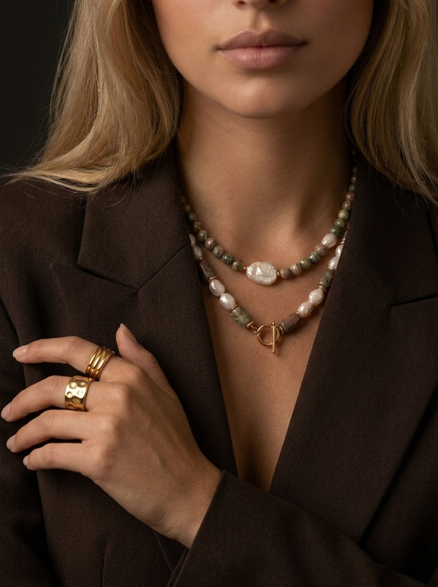 Isola Pearl Necklace Gold