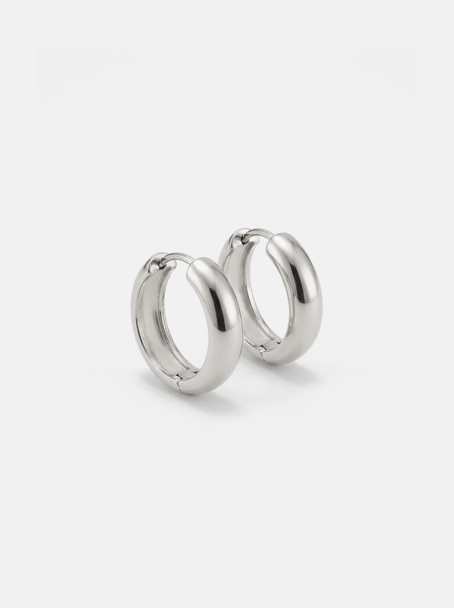 Izzy Hoop Earrings Silver