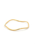 Jaclyn Wave Bangle Gold