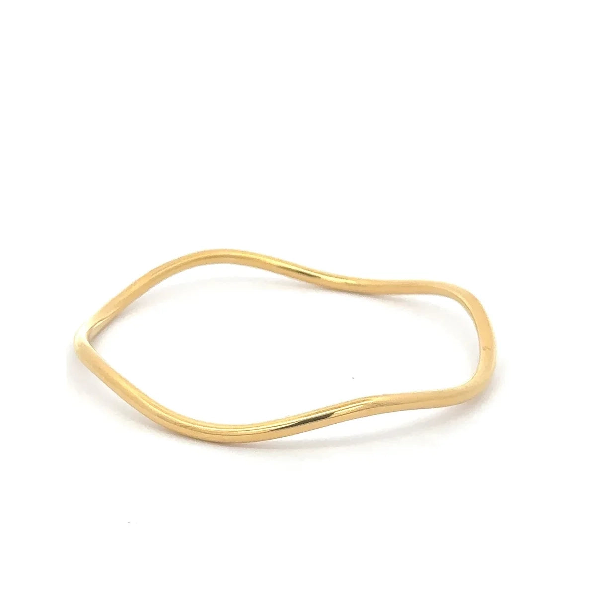 Jaclyn Wave Bangle Gold